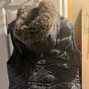 Faux Fur Hooded Vest